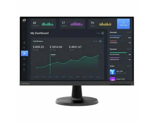 Монитор 23.8" Lenovo ThinkVision C24-40 VA 1920x1080, 75 Гц, 4 мс, 16:9, 250 кд/м2, 1xHDMI, 1xVGA, 1x3.5 мм, черный