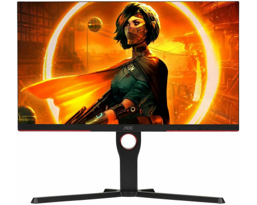 Монитор 24.5" AOC Gaming 25G3ZM VA 1920x1080, 240 Гц, 1 мс, 16:9, 300 кд/м2, 2xHDMI, 1xDP, черный/красный