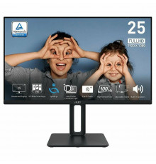 Монитор 24.5" MSI PRO MP251P IPS 1920x1080, 100 Гц, 1 мс, 16:9, 300 кд/м2, 1xHDMI, 1xVGA, 1x3.5 мм, черный