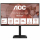 Монитор 27" AOC Q27E4U IPS 2560x1440, 120 Гц, 4 мс, 16:9, 350 кд/м², HDMI 2.0, DP 1.2, 3.5 Jack, USB Hub (4x USB 3.2 Gen 1), HDR10, Adaptive-Sync, черный
