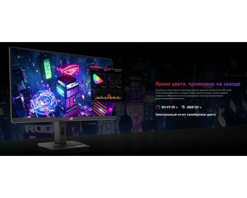 Монитор 27" ASUS ROG Strix XG27UCG Fast IPS 3840x2160, 160 Гц, 1 мс, 16:9, 400 кд/м², HDMI 2.1, DP 1.4, USB-C, 3.5 Jack, HDR10, FreeSync Premium, G-Sync Compatible, черный