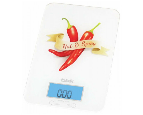 Кухонные весы BBK KS106G белый/красный