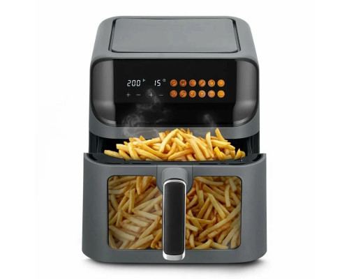 Аэрогриль Kitfort КТ-8107 темно-серый/черный