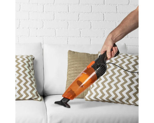 Вертикальный пылесос Endever SkyClean VC-277 темно-серый/оранжевый