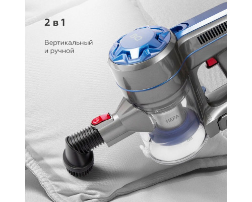 Вертикальный пылесос BQ VC0802H серый/голубой