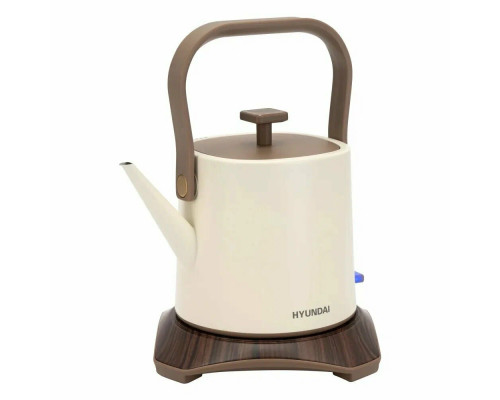 Чайник Hyundai HYK-S2043 кремовый/коричневый
