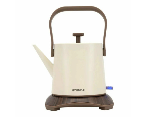 Чайник Hyundai HYK-S2043 кремовый/коричневый