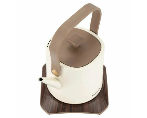 Чайник Hyundai HYK-S2043 кремовый/коричневый