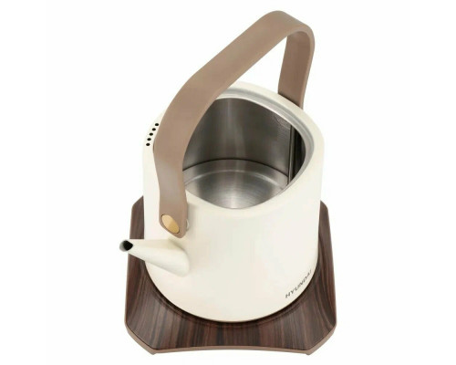 Чайник Hyundai HYK-S2043 кремовый/коричневый