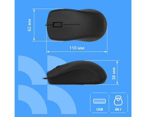 Мышь CBR CM 107 черный