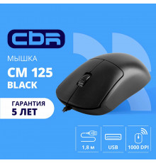 Мышь CBR CM 125 черный