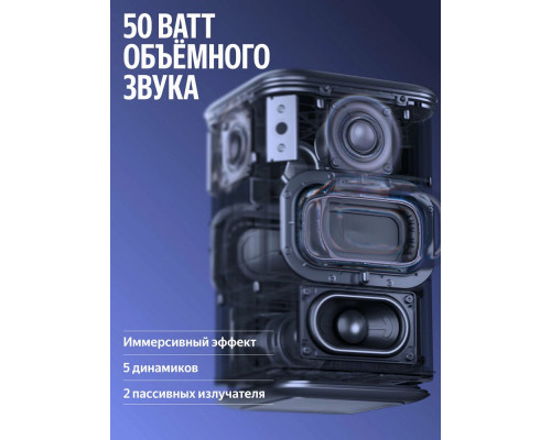 Умная колонка Yandex Станция 3  50 Вт, Zigbee, фиолетовый (YNDX-00060PPL)
