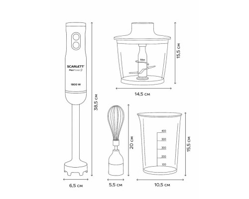Блендер Scarlett SC-HB42F87
