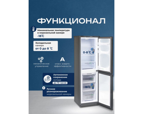 Холодильник Бирюса W420 графит