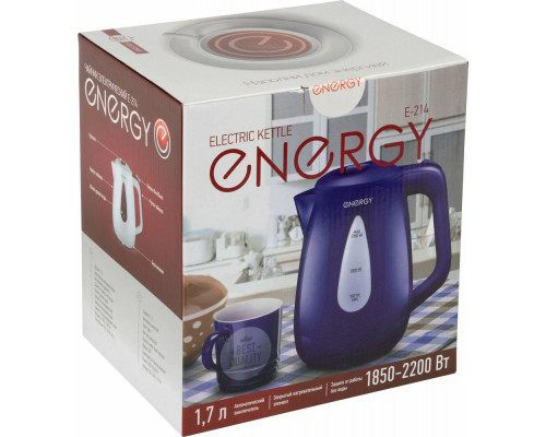 Чайник Energy E-214 белый/голубой