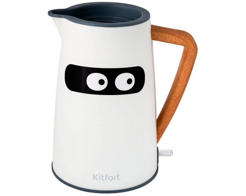 Чайник Kitfort КТ-6148 белый/серый