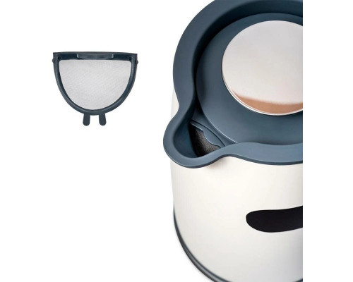 Чайник Kitfort КТ-6148 белый/серый