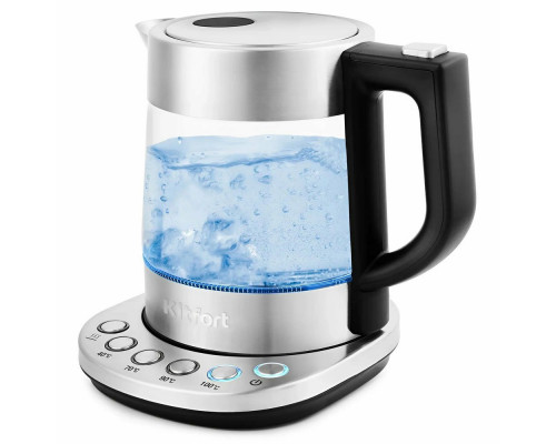 Чайник Kitfort КТ-648 нержавеющая сталь/черный