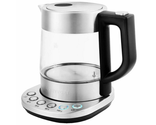 Чайник Kitfort КТ-648 нержавеющая сталь/черный