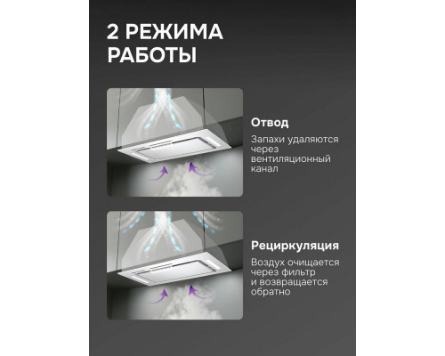 Встраиваемая вытяжка Zigmund & Shtain K 170.5 W белый