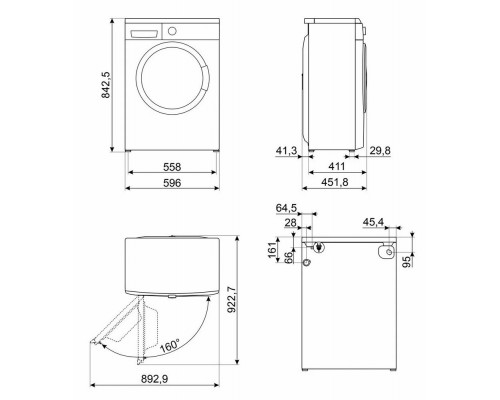 Стиральная машина SMEG WM3T60CRU