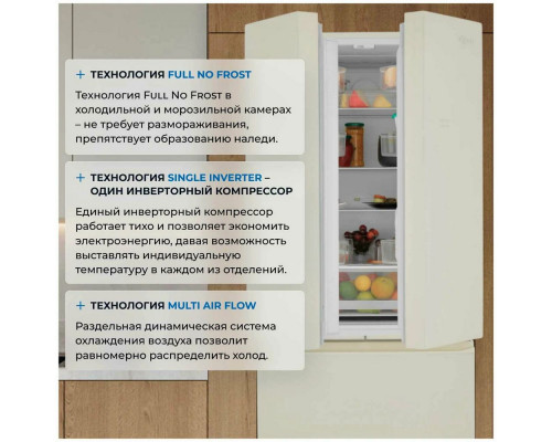 Холодильник ZUGEL ZRFD361C