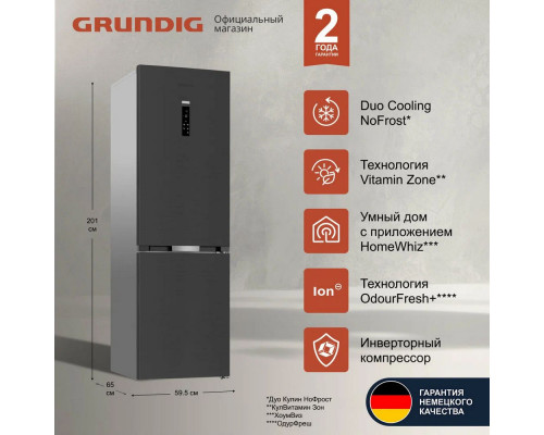 Холодильник Grundig GKPN66930LXDW