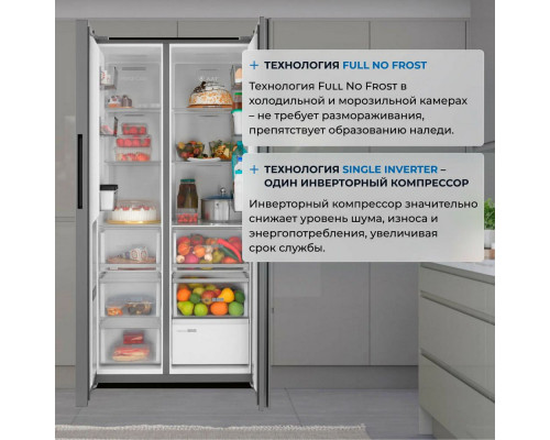 Холодильник ZUGEL ZRSSI540X