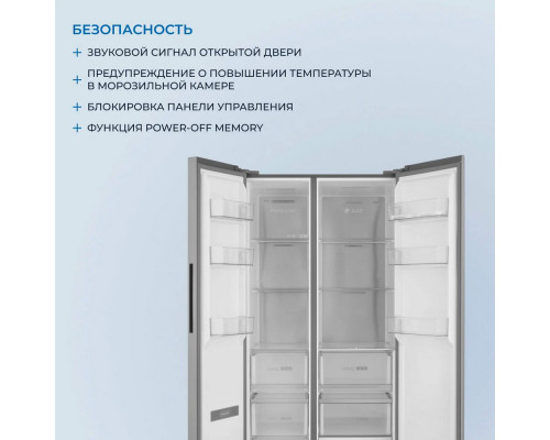Холодильник ZUGEL ZRSSI540X
