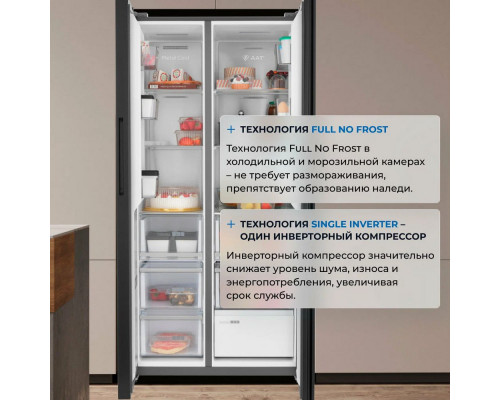 Холодильник ZUGEL ZRSSI540XB