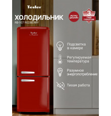 Холодильник TESLER RB-107 REDBERRY