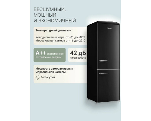 Холодильник TESLER RB-330 BLACK