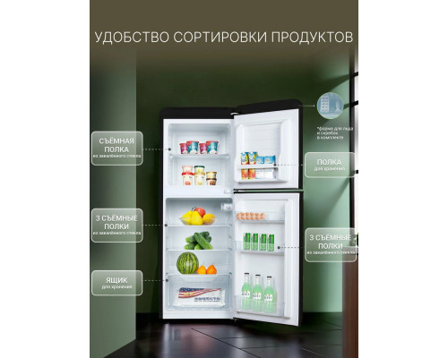 Холодильник TESLER RT-110 BLACK