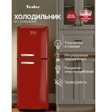 Холодильник TESLER RT-110 REDBERRY