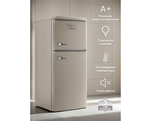 Холодильник TESLER RT-132 SAND GREY