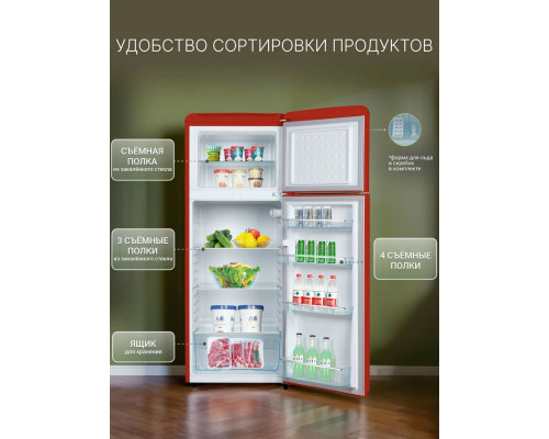 Холодильник TESLER RT-218 REDBERRY
