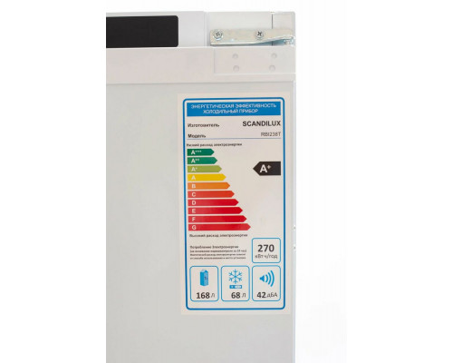 Встраиваемый холодильик SCANDILUX RBI238T