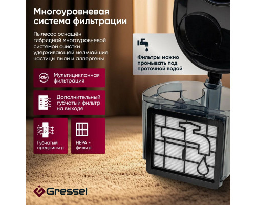 Пылесос Gressel GVC-6202