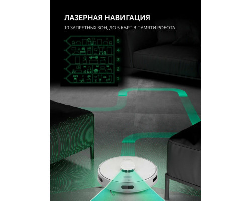 Робот-пылесос POLARIS PVCRDC G2 6002 WIFI IQ Home белый