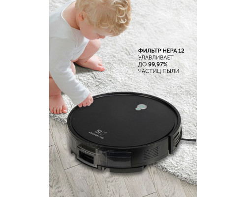 Робот-пылесос Polaris PVCR G2 0926W WIFI IQ Home черный