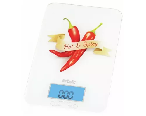 Кухонные весы BBK KS106G белый/красный