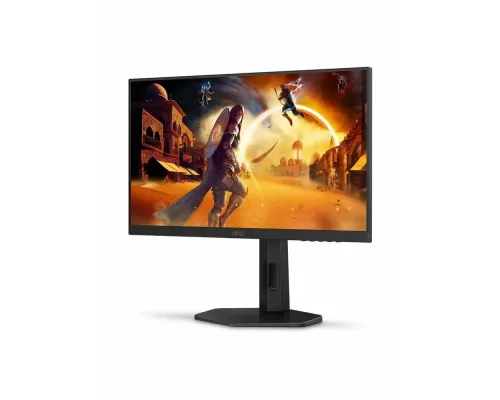 Монитор 23.8" AOC 24G4HX Fast IPS 1920x1080, 200 Гц, 0.3 мс (MPRT), 16:9, 300 кд/м², HDR10, HDMI 2.0, DP 1.4, 3.5 Jack, динамики (2x2 Вт), Adaptive-Sync, черный