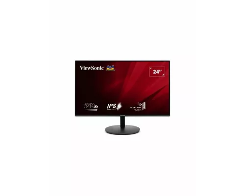 Монитор 23.8" ViewSonic VA24E1-H IPS 1920x1080, 120 Гц, 5 мс, 16:9, 250 кд/м², HDMI 1.4, VGA, черный