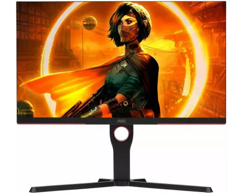 Монитор 24.5" AOC Gaming 25G3ZM VA 1920x1080, 240 Гц, 1 мс, 16:9, 300 кд/м2, 2xHDMI, 1xDP, черный/красный