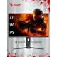 Монитор 27" A4Tech Bloody MN271Q IPS 2560x1440, 180 Гц, 1 мс, 16:9, 320 кд/м², 2xHDMI, 2xDP, 2xUSB, 1xUSB-B, 1x3.5 мм, серый