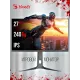 Монитор 27" A4Tech BLOODY MN272Q IPS 2560x1440, 240 Гц, 1 мс, 16:9, 400 кд/м², 2xHDMI, 2xDP, 1x3.5 мм, 2x3 Вт, темно-серый