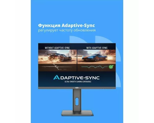 Монитор 27" CBR MB-2701 IPS 1920x1080, 100 Гц, 1 мс, 16:9, 300 кд/м², VGA, HDMI, DP, 3.5 Jack, динамики (2x3 Вт), HDR10, FreeSync, черный