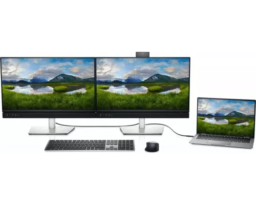 Монитор 27" Dell C2722DE IPS 2560x1440, 60 Гц, 5 мс, 16:9, 350 кд/м², HDMI 2.0, DP 1.2, USB-C, 3.5 Jack, USB Hub (4x USB), динамики (2x5 Вт), веб-камера, HDR10, черный