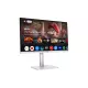 Монитор 27" MSI Modern MD272UPSW IPS 3840x2160, 75 Гц, 4 мс, 16:9, 300 кд/м², DP 1.4a, HDMI 2.0b, USB-C, 3.5 Jack, USB Hub (2x USB 3.0), Adaptive-Sync, динамики (2x3 Вт), белый