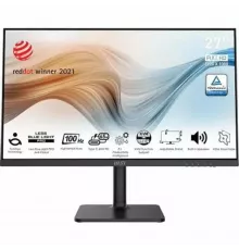 Монитор 27" MSI Modern MD272XP IPS 1920x1080, 100 Гц, 4 мс, 16:9, 300 кд/м2, 1xHDMI, 1xDP, 1xUSB-C, 1x3.5 мм, черный